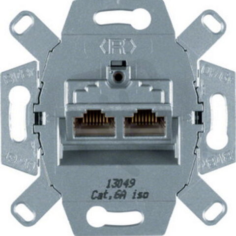 Zásuvka datová, 2xRJ 45, FTP, Cat.6A iso / Class E, modul přístroje WDF410862