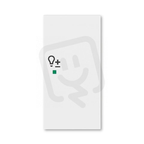 ABB Levit Kryt 2násobný pravý symbol stmívání bílá 6220H-A02204 03