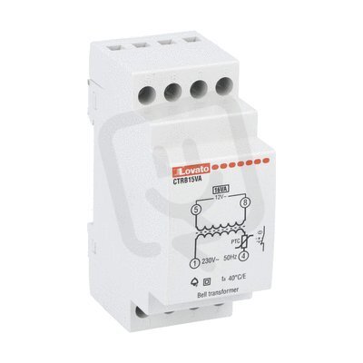 Lovato CTRB15VA Zvonek/bzučák transf 15VA (230VAC/12VAC)