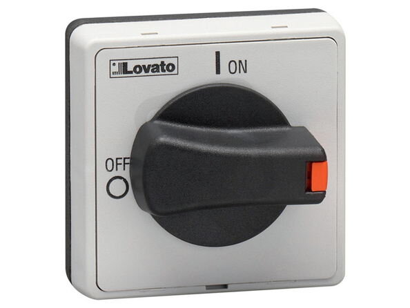 Lovato GAX68B Pro GA016A/C-GA040A/C GA063SA GA040D. Montáž šrouby. Černá hlavice