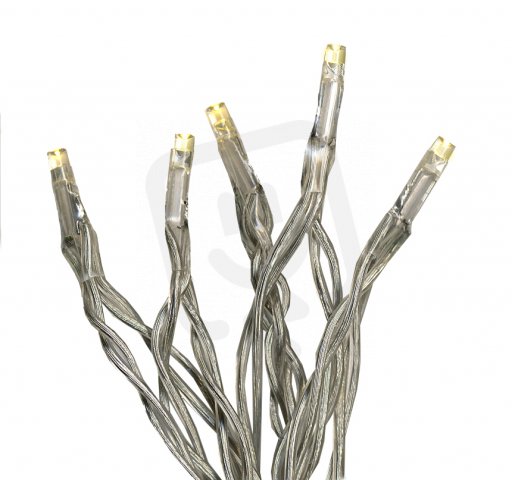 Vánoční osvětlení na baterie, teplá bílá, 15LED, časovač