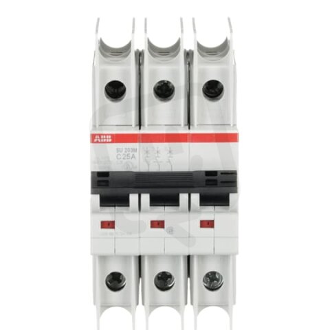 ABB SU203M-C25 jistič char. C 10kA 25A 3P  dle UL489 a CSA 22.2 No. 5