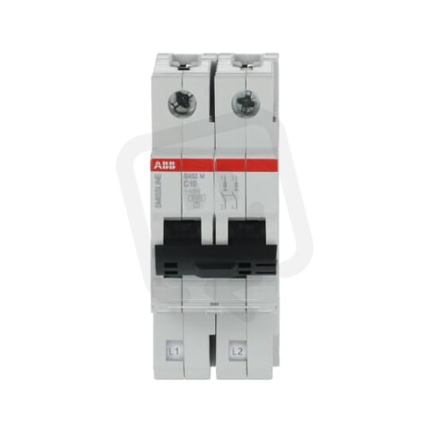 S402M-C10 Jistič 2 pólový char.C 10A Icn 10kA ABB 2CCS572001R0104