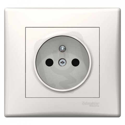 Sedna Zásuvka 2P+PE 230V 16A, clonky, Cream SCHNEIDER SDN2800223