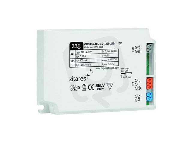 BAG LED DRIVER DALI 350mA, max. 18W PANLUX PN02000007