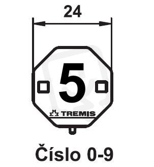 Štítek označení č.5 (plast) TREMIS VS020