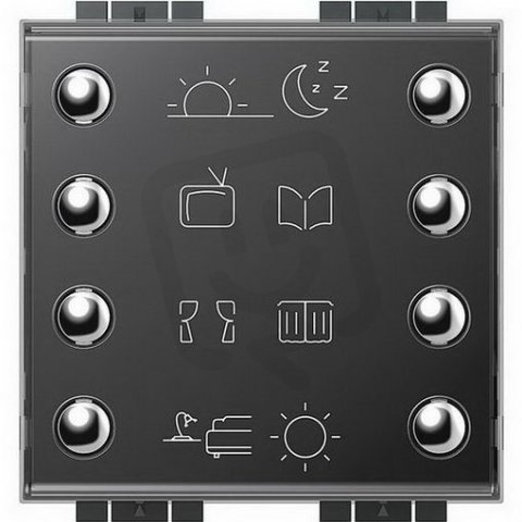 BTICINO LIVINGLIGHT OVLADAČ 8 TLAČÍTKOVÝ LN4652