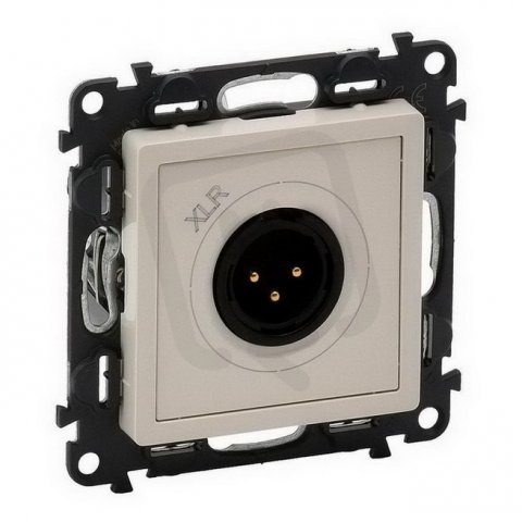 VALENA LIFE ZÁSUVKA XLR SAMEC BÉŽOVÁ LEGRAND 753274