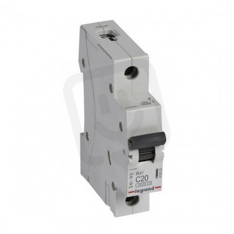 RX3 JISTIČ, 1 PÓLOVÝ, CHAR. C, 20A 6000A LEGRAND 419203