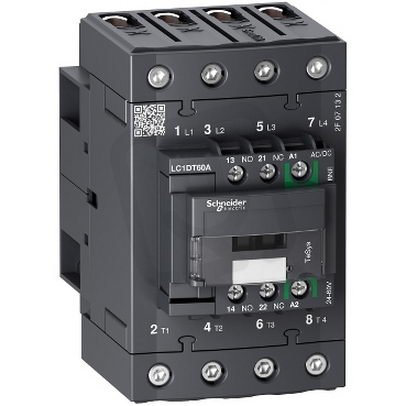 Stykač TeSys Green 4P 60A AC1 24V DC SCHNEIDER LC1DT60ABBE