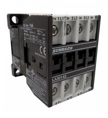 Stykač 5,5kW, 14A AC3, 25A AC1, 3-pólový, 1R, 230VAC SCHRACK LA301423N-