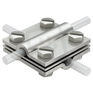 OBO 252 8-10 galv. zinkováno Křížová svorka 8-10mm Nerez