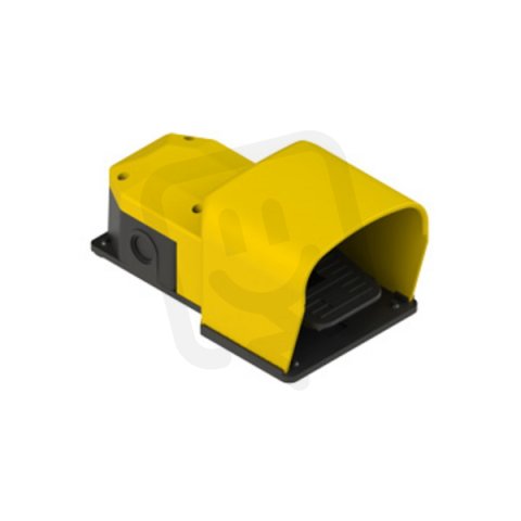 Nožní spínač PX10111, IP65, žlutý, (1NO+1NC), se závitem pro vývodku M20x1,5