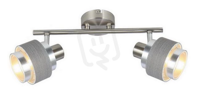 Basil E14 2X 10W IP20 saténový chrom RABALUX 5380