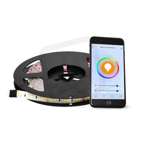 LED set RGB vč.RC,58xSMD/m,9,6W/m,IP20 ECOLITE DX-SMD5050-RGBW/5M/TUYA