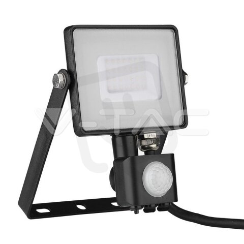 30W LED Sensor Floodlight SAMSUNG CHIP Cut-OFF Function Black Body 4000K VT-30-S