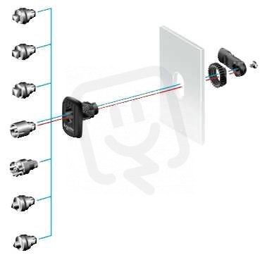 Schneider NSYAEDLS6S3D S3D, 6mm čtvercový trn