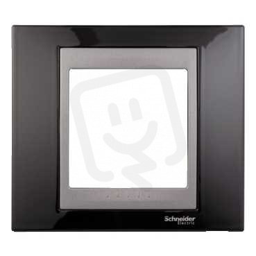 Unica Top rámeček jednonásobný Rhodium Black/Grafit SCHNEIDER MGU66.002.293