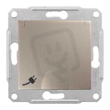 Sedna Zásuvka Schuko 2P+PE IP44, clonky, Titan SCHNEIDER SDN3100368