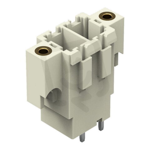 Konektor s pájecími piny THT pájecí kontakt 1,0x1,2 mm rovné světle šedá 2pól.