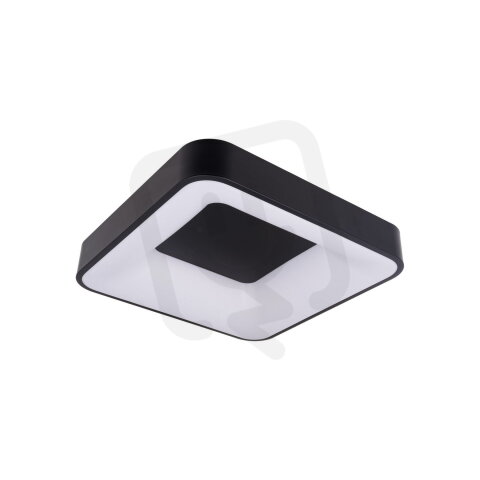 ZULU HPD48-B černé hranaté stropní TRIAK CCT LED svítidlo T-LED 105538