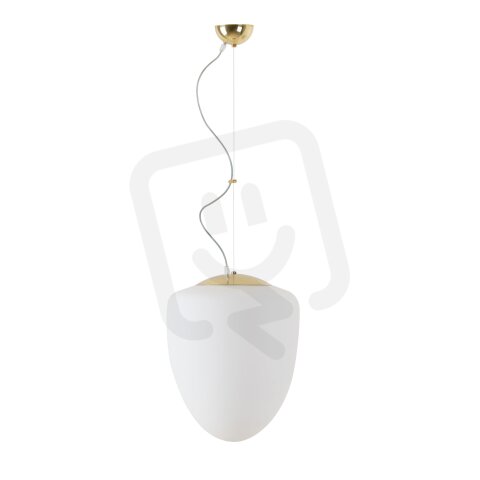Závěsné svítidlo se skleněným stínidlem OSMONT ASTRA L 13W IP40 E27 mosaz