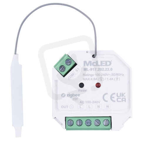ZigBee přijímač do krabičky pro spínání svítidel 2vodičové 1150 W/230 VAC