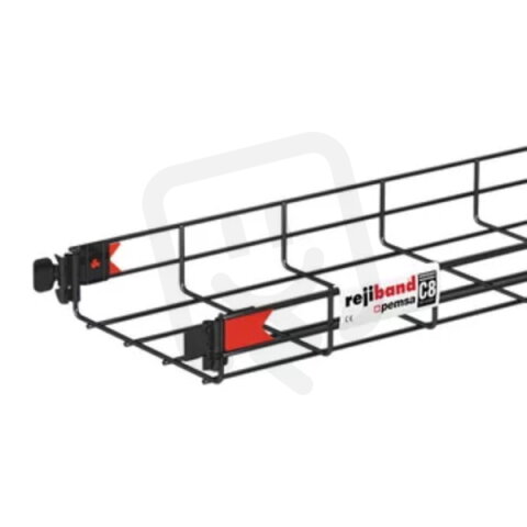 Drátěný kabelový nosník, QIK, 100 x 500 x 3000 mm, černý zinek
