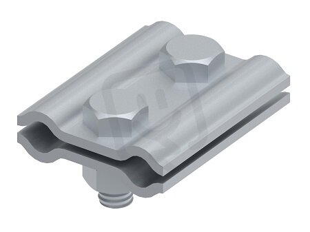 Spojovací svorka na drát 8/10mm, 2 šrouby M8x20 materiál StZn GROMTOR 104112