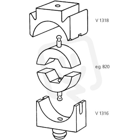 Vnitřní držák čelistí DIE HOLDER V 1316 INNER LAPP 61795941