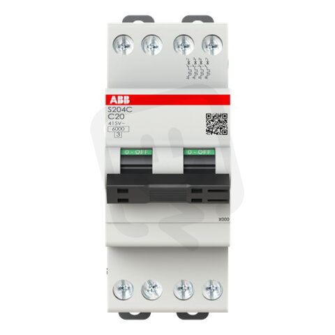 S204C-C20; 4 pólový kompaktní jistič v p