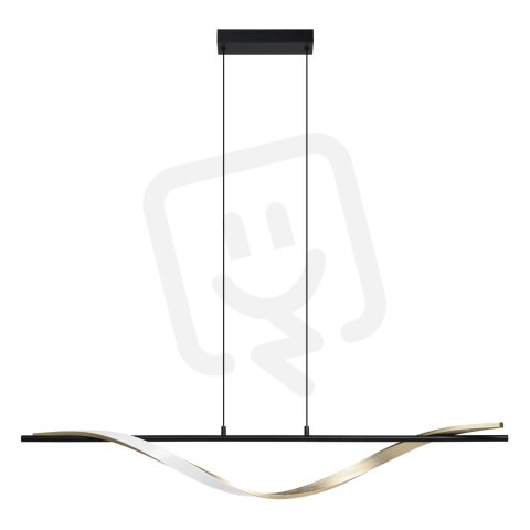 Závěsné svítidlo CONAPRATO LED-CCT 20W IP20 černá/matná mosaz EGLO 902135