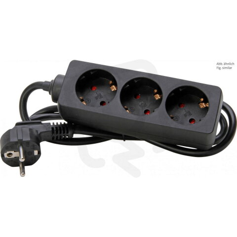 128615005 3-way multiple socket outlet,