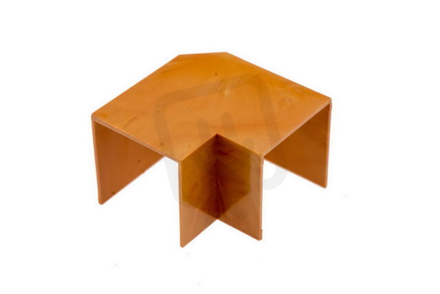Úhel plochý 70x60mm, imitace dřeva světlá MALPRO 17060-8802