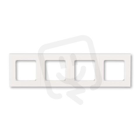 LEVIT M Čtyřrámeček perleťová/ledová bílá ABB 3901H-A05040 68