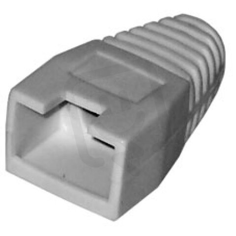 Ochranný plastový kryt pro konektor RJ 45 šedý KRJ 45V šedá