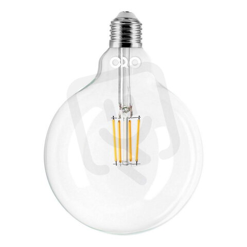 LED žárovka ORO CLARO E27 G125 7W WW LED-POL ORO33225