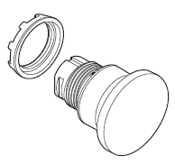MPM1-30B Hřibové tlačítko Černé ABB 1SFA611124R3006
