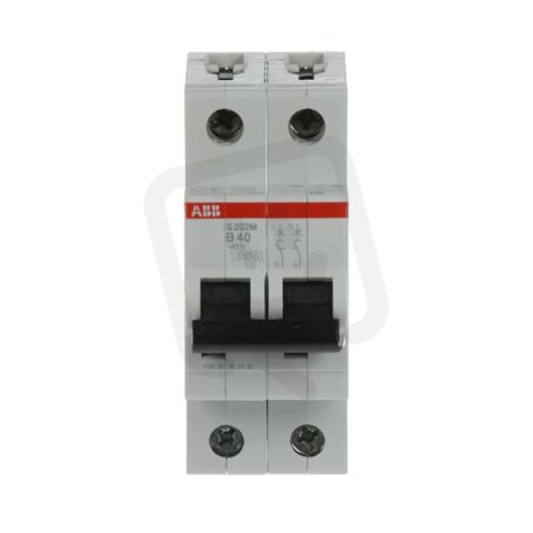 S202M-B40 2F jistič 40 A char. B 10kA ABB 2CDS272001R0405