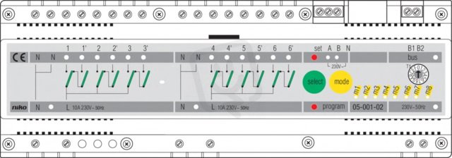 05-001-02/NIKOBUS-ROLLLADENMODUL-V3 Navíjecí modul, Nikobus