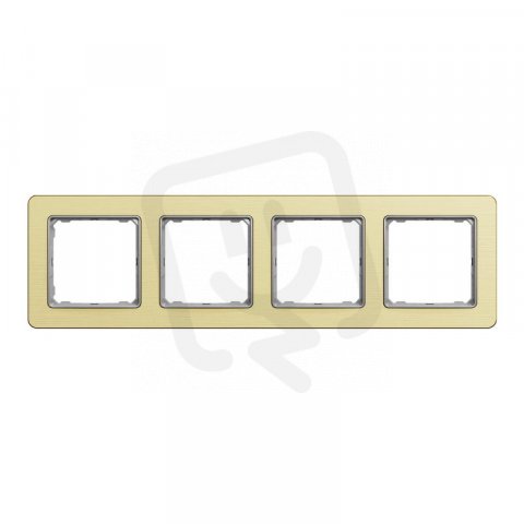 Sedna D/E Rámeček čtyřnásobný, Leštěné Zlato SCHNEIDER SDD371804