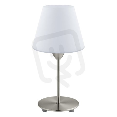 Stolní svítidlo DAMASCO 1 matný nik/bílá 60W IP20 EGLO 95785