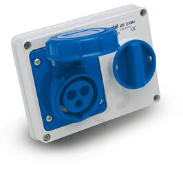 Zásuvkový blok 25008 IP67 230V 16A 3P 6h FAMATEL 25008