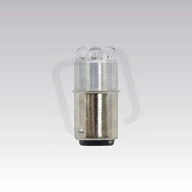 Světelný zdroj LED signalizační MULTILED 230V AC/DC B15d BÍLÁ NBB 425013000