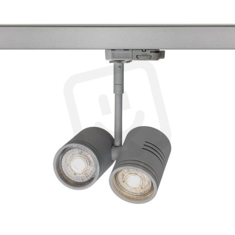BEEBA II pro tříokr. lištu stříbrnošedá 230V GU10 2x35W RENDL R12312