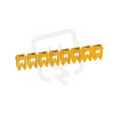 CAB3 PÁS ZNAČEK ''Y'' ČERNÁ NA ŽLUTÉM POZADÍ 25KS PRO KABELÁŽ DO 0,5MM2