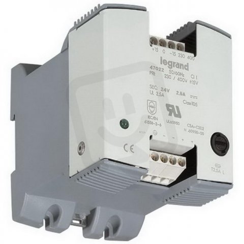 ZDROJ F 230/400ą15V,24VDC,2,5A LEGRAND 047022