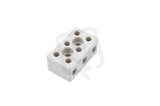 Svorkovnice keramická AK 3/6 A-BI 3pól. 3x4mm2 32A T300 porcelánová (bílá)