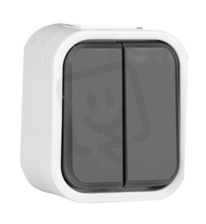 URAN VP-2/2 E Spínač dvoupolový dvojitý IP44 GREENLUX GXNP117