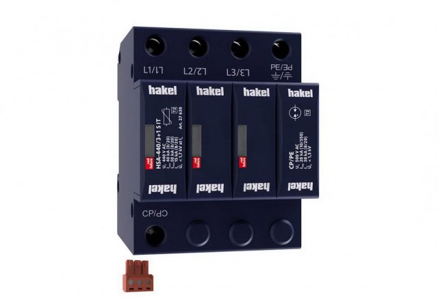 Svodič rázového přepětí HSA-440/3+1 S IT SPD typ 2+3 HAKEL 27630
